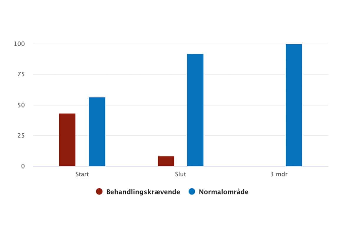 Sociale styrkesider, andele – Center for ADHD+